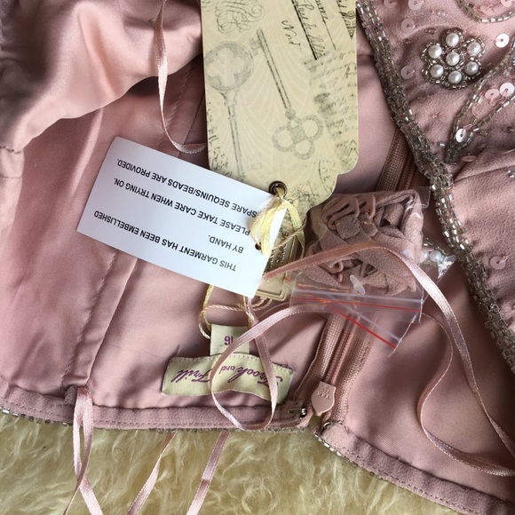 NWT ASOS Frock & Frill Beaded Prom Bridesmaid - Picture 6 of 7